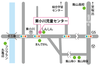 東小川児童センター・公民館の地図